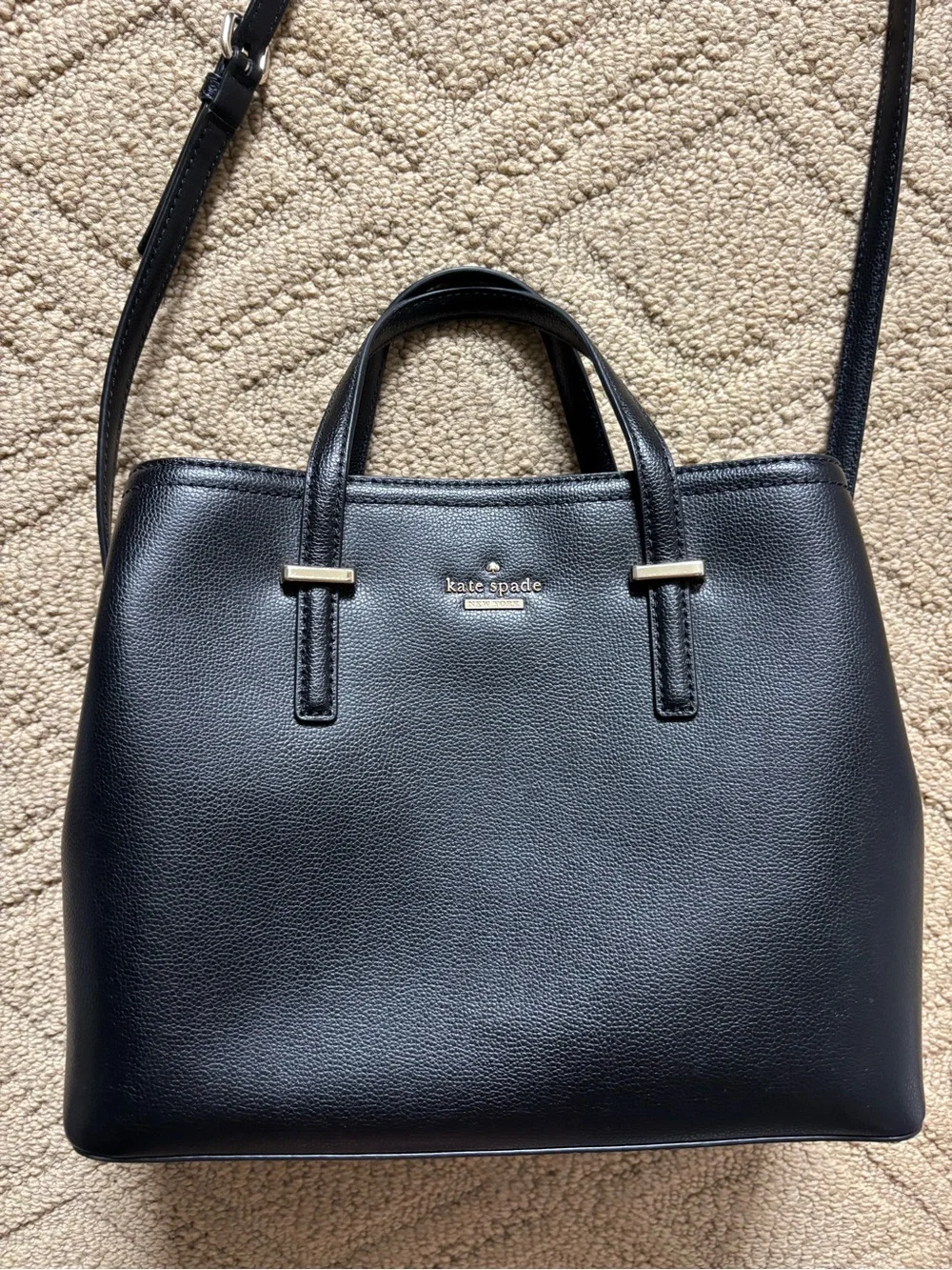 kate spade structured pebbled